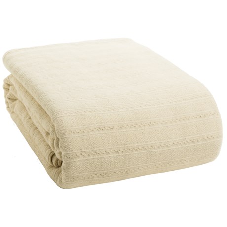 Coyuchi Organic Cotton Dobby Weave Blanket - Full/Queen