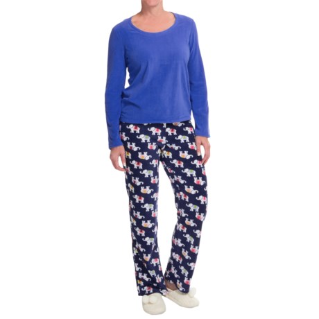 St Eve St. Eve Microfleece Pajamas - Gift Packaged, Long Sleeve (For Women)