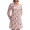 Carole Hochman 36” Printed Sleep Shirt - V-Neck, Long Sleeve (For Women)