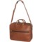 Aston Leather Aston Zip Leather Briefcase with Shoulder Strap