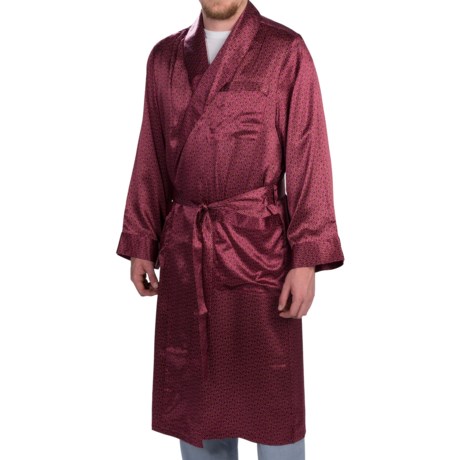 Zimmerli of Switzerland Silk Paisley Robe (For Men)