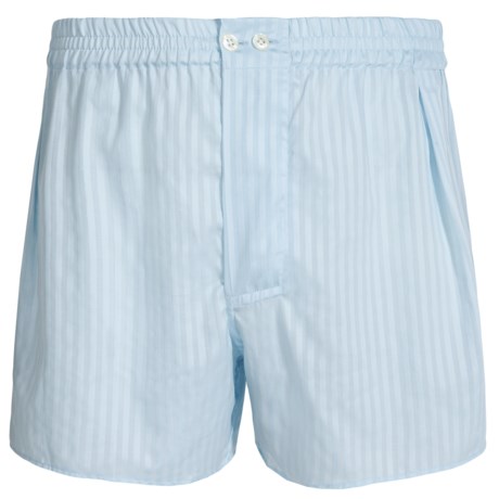 Zimmerli Mercerized Cotton Stripe Boxer Shorts (For Men)