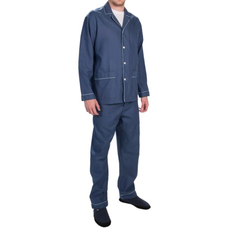 Zimmerli of Switzerland Two-Pocket Jacquard Pajamas - Long Sleeve (For Men)