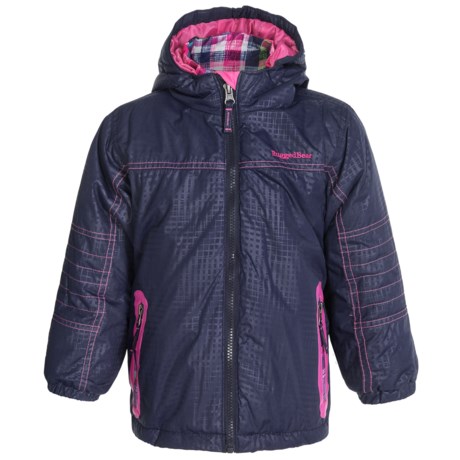 Rugged Bear 3-in-1 System Hooded Jacket - Removable Plaid Liner, Insulated (For Little Girls)