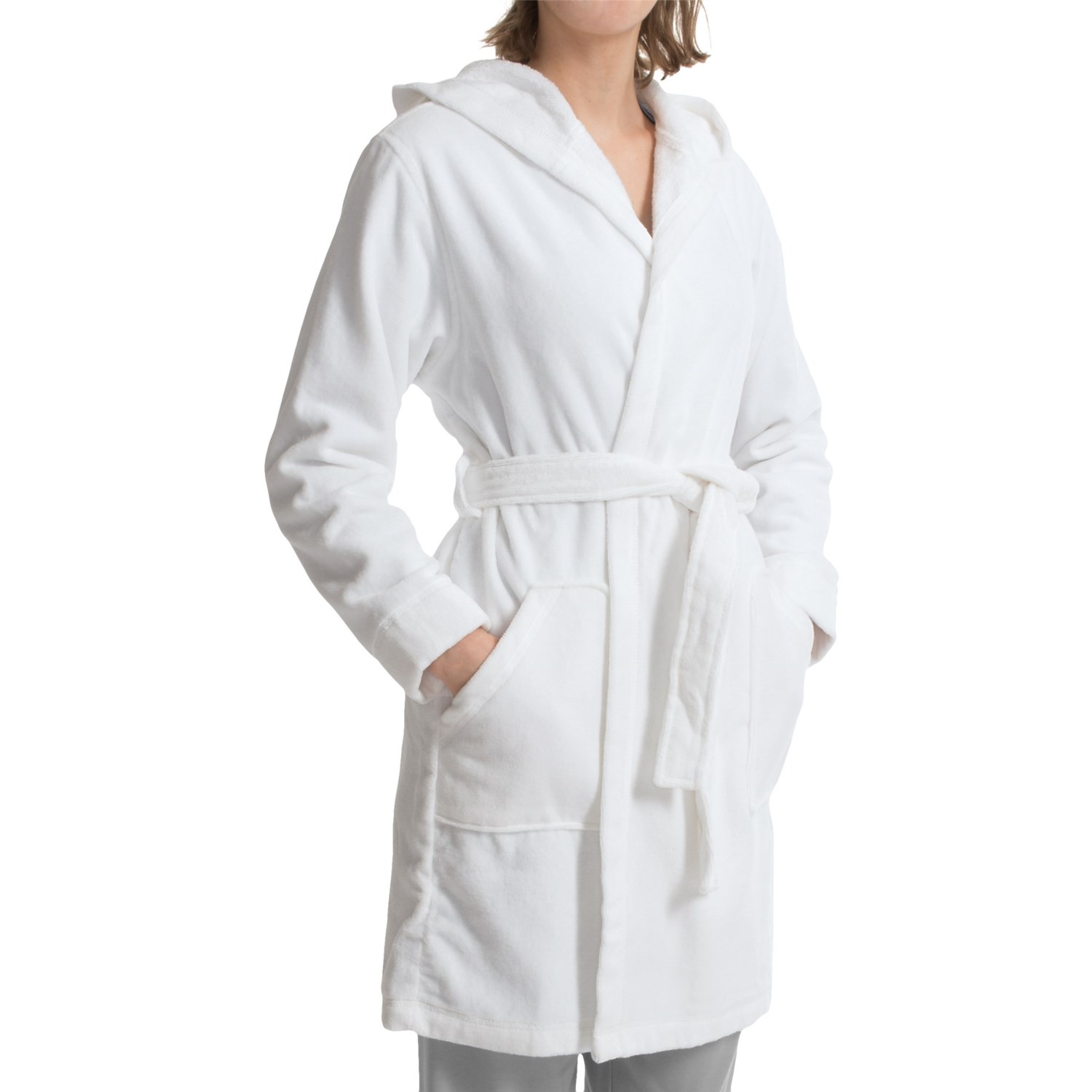 Calida After Shower Hooded Bathrobe (For Women) 9549M - Save 66%