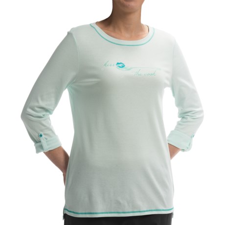 Calida Naturally Me Lounge Shirt - Cotton, Long Sleeve (For Women)