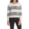 August Silk Aztec Sweater (For Women)