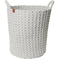 Heritage Living Cotton Rope Large Hamper - 16.5x19”