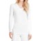Cuddl Duds Softwear Lace Trim Top - Long Sleeve (For Women)
