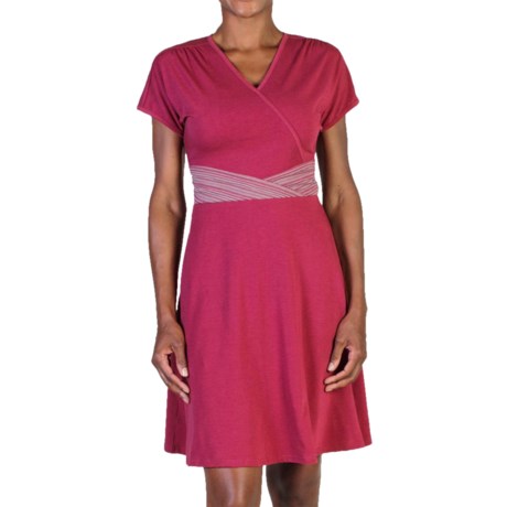 ExOfficio Go-To Cross-Front Dress - Short Sleeve (For Women)