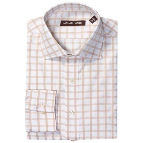Michael Kors Large Check Dress Shirt - Long Sleeve (For Men)