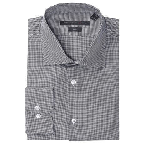 John Varvatos Luxe John Varvato Star USA Luxe Mini Houndstooth Dress Shirt - Long Sleeve (For Men)