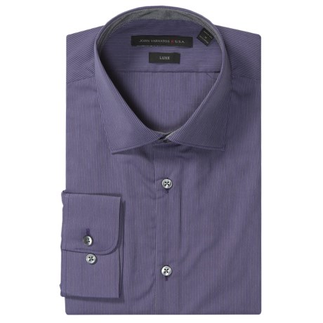 John Varvatos Luxe John Varvatos Star USA Luxe Beaded Stripe Dress Shirt - Slim Fit, Long Sleeve (For Men)