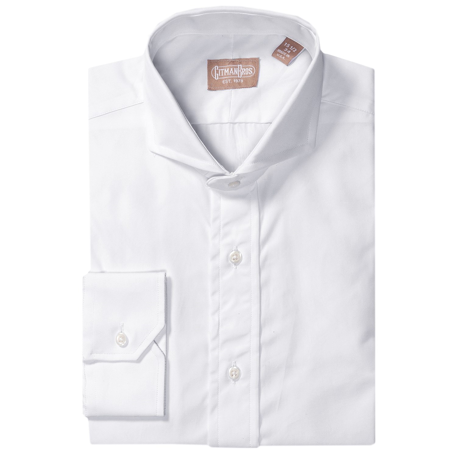 Gitman Brothers Cotton Broadcloth Dress Shirt (For Men) 9631W - Save 63%