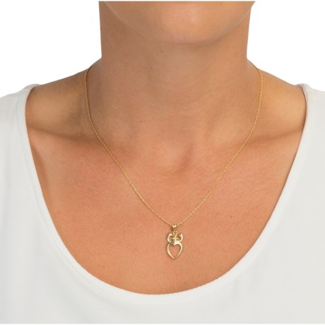 Stanley Creations 10K Gold Owl Necklace (For Women)