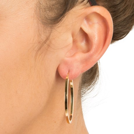 Stanley Creations 14K Gold Hoop Earrings (For Women)