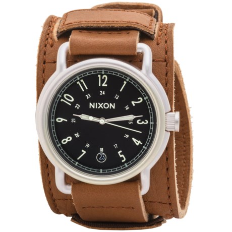 Nixon Axe Watch - Leather Cuff Band (For Men)