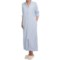 KayAnna Powder Velour Jacquard Robe - Full Zip, 3/4 Sleeve (For Women)