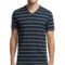Icebreaker Tech Lite Stripe V-Neck T-Shirt - UPF 20+, Merino Wool, Short Sleeve (For Men)