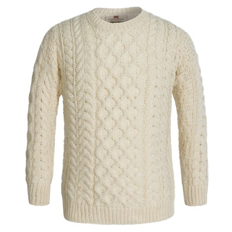 Carraig Donn Handknit Cable Sweater - Merino Wool (For Little and Big Kids)