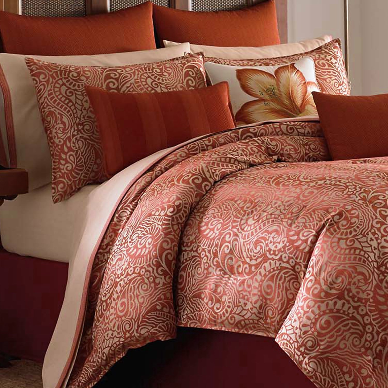 Tommy Bahama Prince of Paisley Duvet Set   Queen, 200 TC Sateen 64