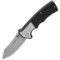 Boker Magnum Silver Carbon Folding Pocket Knife - Straight Edge, Liner Lock