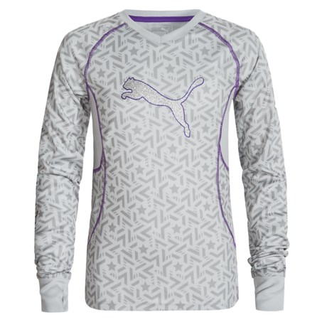 Puma Allover Print Raglan Shirt - Long Sleeve (For Big Girls)