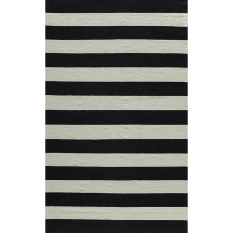 Momeni Laguna Stripe Flat Weave Wool Accent Rug - 3’6”x5’6”