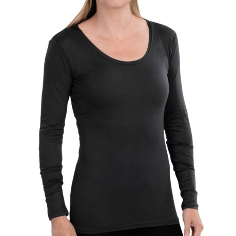 32 Degrees Base Layer Top - Scoop Neck, Long Sleeve (For Women)
