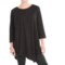 Joan Vass Asymmetrical Tunic Shirt - 3/4 Sleeve (For Women)
