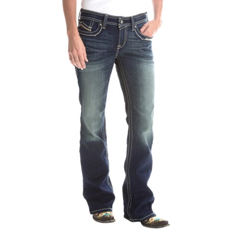 Ariat Turquoise Santa Fe Jeans - Mid Rise, Bootcut (For Women)