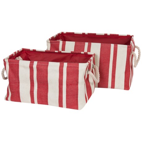 Tag Hudson Stripe Rectangular Crunch Bag - Set of 2