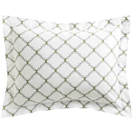 DownTown Designer Pillow Sham - Standard, 400 TC Cotton Percale