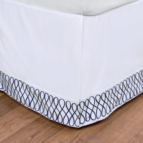 DownTown Designer Bed Skirt - Queen, 400 TC Cotton Percale