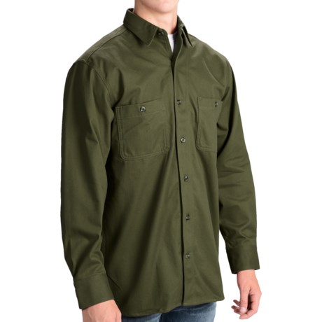Stormy Kromer Solid Cotton Twill Shirt - Long Sleeve (For Men)