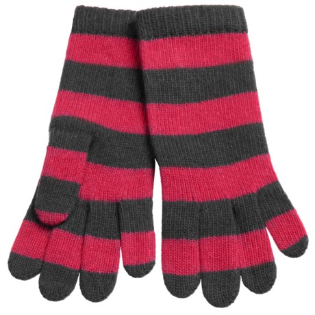 Portolano Striped Cashmere Gloves (For Women)
