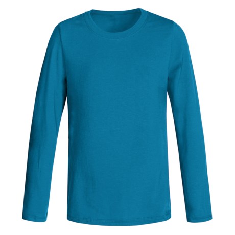 Hanes Jersey Cotton T-Shirt - Long Sleeve (For Little and Big Kids)