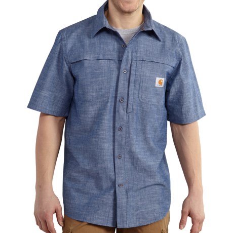 Carhartt Force Mandan Chambray Shirt - Short Sleeve (For Men)