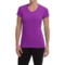Champion Cotton Jersey T-Shirt - V-Neck, Short Sleeve (For Women)