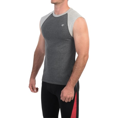 Champion Raglan Muscle Shirt - Sleeveless (For Men)