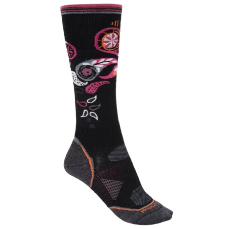 SmartWool PhD Patterned Ski Socks - Merino Wool, Over the Calf (For Women)