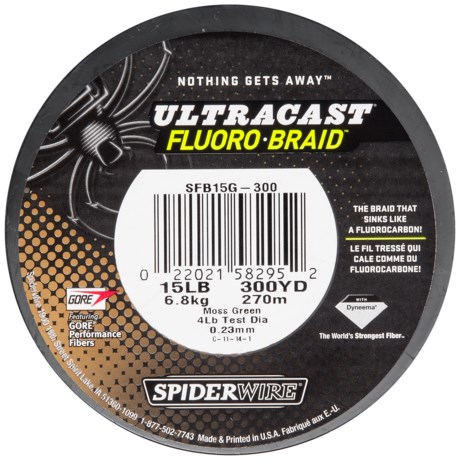 Spiderwire Ultracast Fluoro-Braid Fishing Line - 300 yds.
