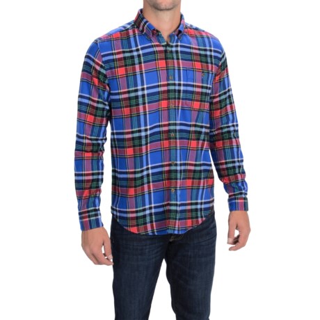 Barbour Lowick Flannel Shirt - Button Front, Long Sleeve (For Men)
