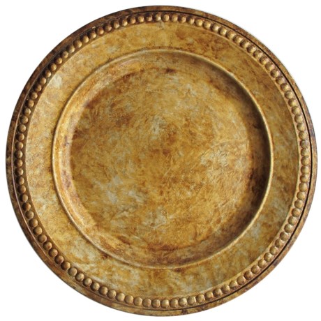 The Jay Companies Beaded Round Charger Plate - 14”