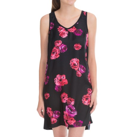 Carole Hochman Midnight by  Floating Floral Nightgown - Sleeveless (For Women)