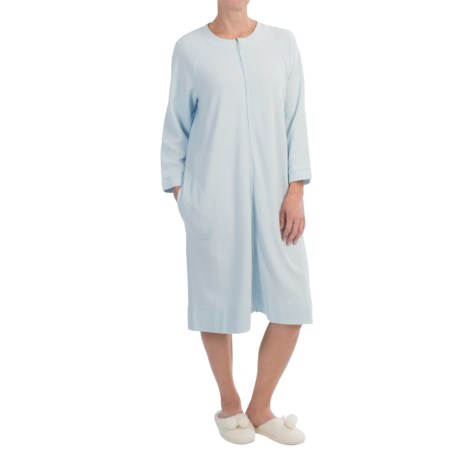 Carole Hochman Spring Awakening Robe - Zip Front, Long Sleeve (For Women)