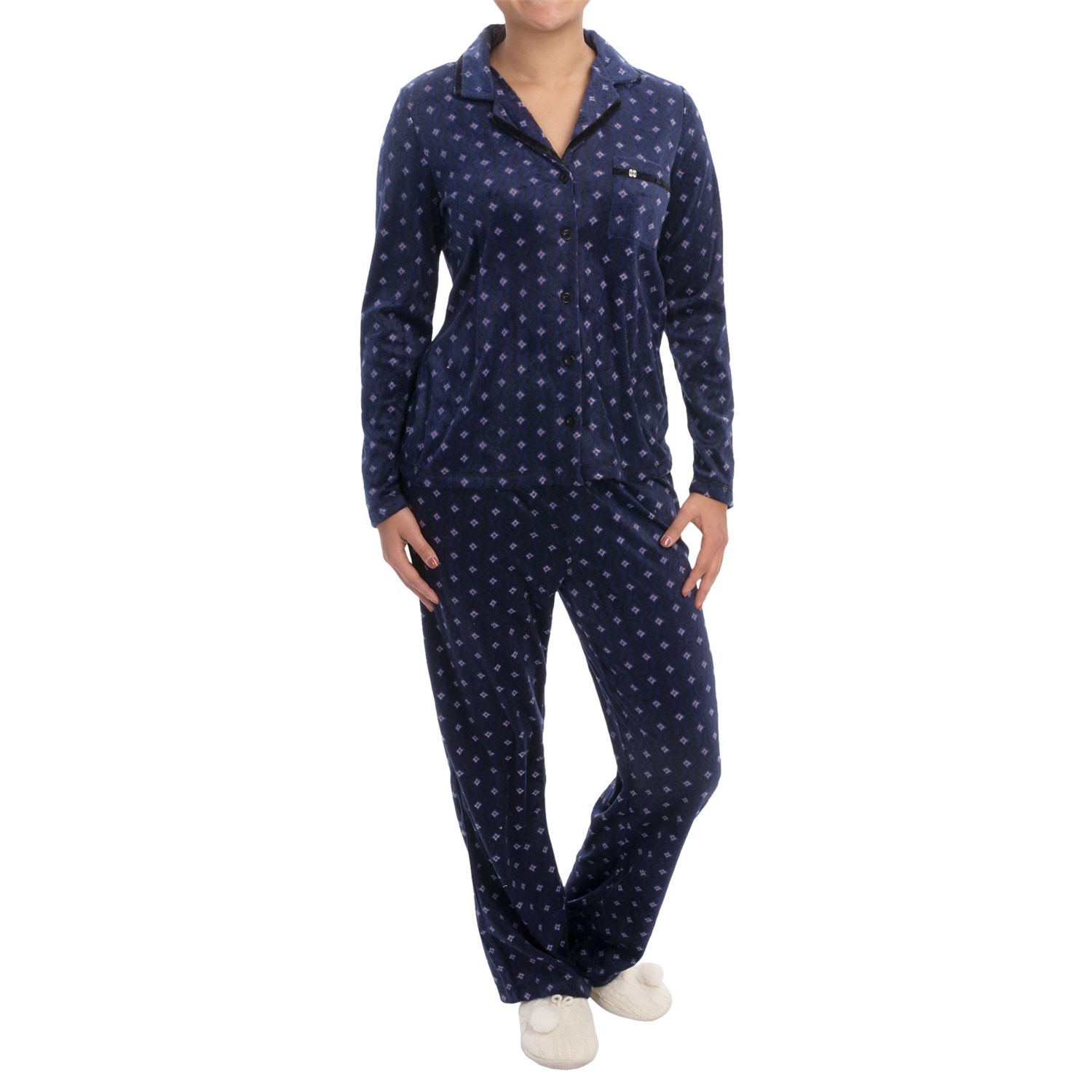 Nicole Miller Sueded Microfleece Pajamas (For Women) 9828Y - Save 82%