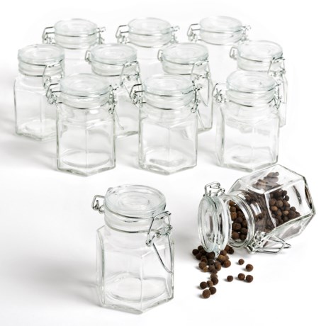 Global Amici Lily Hermetic Spice Jars - Set of 12
