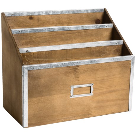 Enchante Metal and Wood Filing Box