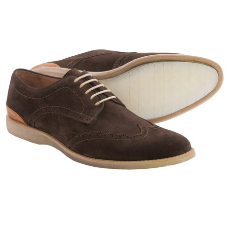 Johnston & Murphy Ellsbury Wingtip Shoes - Suede (For Men)